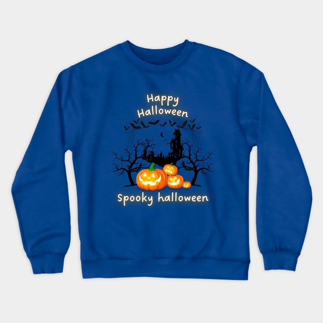 Happy Halloween 2023 - Spooky Halloween Crewneck Sweatshirt by RicoDesigns ★★★★★